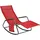 SoBuy Schaukelstuhl OGS47-R Kunstfasergewebe 57 x 84 x 145 cm Rot mit Seitentasche