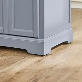 SoBuy Kücheninsel mit erweiterbarer Arbeitsplatte Servierwagen Holz BHT ca.: 115x92x46-71cm