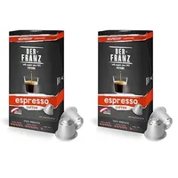 Nespresso kompatible Kaffee Kapseln, 1 x 10 Kapseln, Espresso (Packung mit 2)