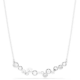 Swarovski Constella Halskette Verschiedene Schliffe, Weiß, Rhodiniert