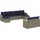 vidaXL Gartensofa-Set 9-tlg. grau Polyrattan