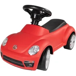 VW Beetle Rutschfahrzeug rot mit Hupe, VW lizenziertes Kinderfahrzeug ab 1 Jahr