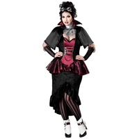 In Character Kostüm Steampunk Vampir Lady schwarz XL