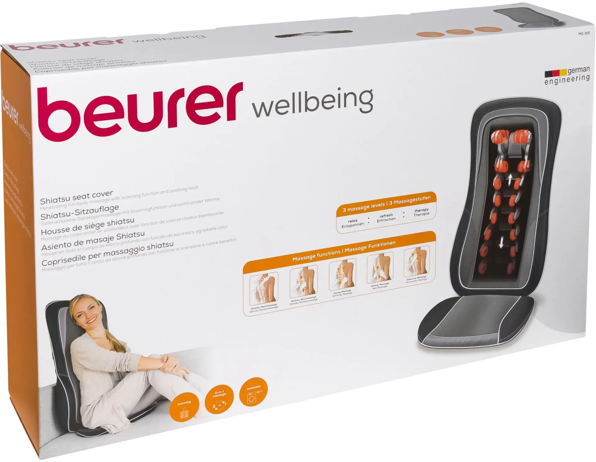 Beurer MG 315 Shiatsu Sitzauflage