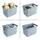sunware perfectly organised Aufbewahrungsbox 35 x 24,6 x 24,3 cm 1-tlg. blaugrau