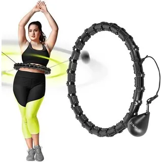 HMS Hhw11 Plus Grösse Hula Hop Schwarz Mit Registerkarten Und Gewichte Hms - Schwarz