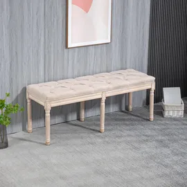 Homcom Sitzbank Vintage Beige 117 x 40 x 48 cm