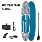 Aqua Marina SUP-Board-Set Pure Air Tropic 12"  (L x B x H: 366 x 84 x 15 cm, Aufblasbar, Mehrfarbig, Tragkraft: 170 kg)