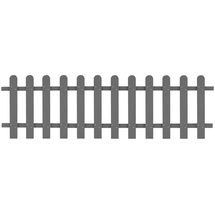 vidaXL Lattenzaun WPC 200 x 60 cm grau