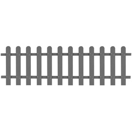 vidaXL Lattenzaun WPC 200 x 60 cm grau