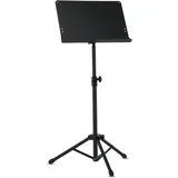 Gewa Orchesternotenpult - Metall - zusammenlegbar - Platte Vollmaterial und abnehmbar - ABS und Rohrverbindung - Höhe 67-120 cm - Gewicht 3,8 kg - schwarz