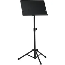 Gewa Orchesternotenpult - Metall - zusammenlegbar - Platte Vollmaterial und abnehmbar - ABS und Rohrverbindung - Höhe 67-120 cm - Gewicht 3,8 kg - schwarz