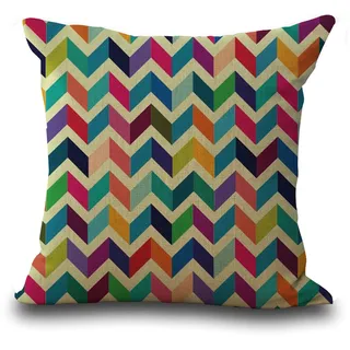 Kissenbezug 80x80 Gestreiftes Blaues Purpur Kissenbezug 80x80 Baumwolle und Leinen Kopfkissenbezug 80x80 mit Reißverschluss Dauerhaft Kissenbezüge 80x80 Knitterfreie Starke Atmungsaktivität 1 Pcs