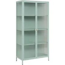 MID.YOU Vitrine Milton 80 x 160 x 40 cm Mintgrün