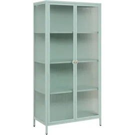 MID.YOU Vitrine Milton 80 x 160 x 40 cm Mintgrün