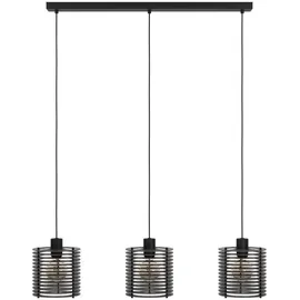 EGLO Segovia 3-flg. 88 cm länglich schwarz