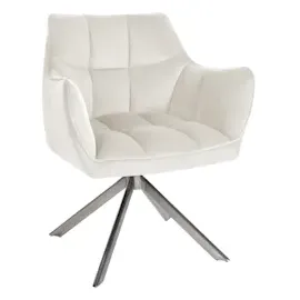 CLP Esszimmerstuhl Swing Samtbezug I Drehbarer Polsterstuhl I Küchenstuhl mit Rückenlehne