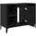 vidaXL Waschbeckenunterschrank Schwarz Eichen-Optik 80 x 33 x 60 cm