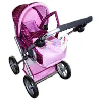 Bayer Chic 2000 Kombi-Puppenwagen LENI, Dots Brombeere