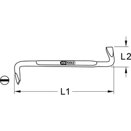 KS Tools Winkelschraubendreher Schlitz 151.2675