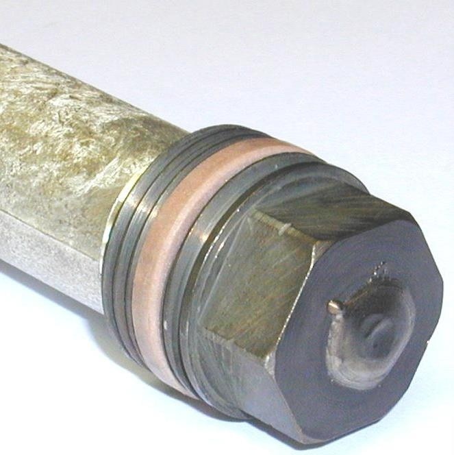 Koch, Zubehör Maschinen, Magnesium-Stabanode mit PTFE-Dichtung, 1", Ø 26 mm, 700 mm