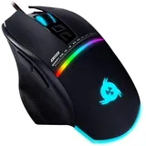 Klim Skill Gaming Maus - High Precision PC Gaming Mouse USB - Neue 2023 - Wählbare DPI-Einstellung – Programmierbare Tasten – Exzellenter Griff PC PS5