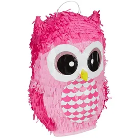 Relaxdays 2 x Pinata Eule in Pink