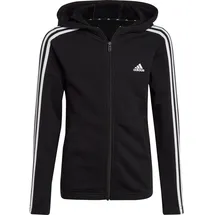 adidas Essentials 3-Streifen Full-Zip Kapuzenjacke Black / White 140