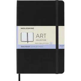 Moleskine Skizzenbuch Medium 165G-Papier, Hard Cover, Schwarz, 165 g/m2, harter Einband