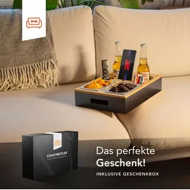 newhabitat Couchbutler Couchbar Snackbox Personalisierbar inkl. Geschenkbox