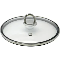 Topfdeckel ELO "Protection", silber (silberfarben, transparent), Ø:24cm, Edelstahl, Glas, Deckel, mit Silikonrand