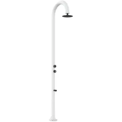 Sined Luna Timer p White Aluminium Dusche Kaltwasser Zeitgesteuerte Fußwaschung Kopfbrause Weiß