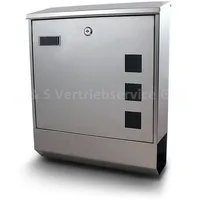 BITUXX MS-13172 Silber inkl. Zeitungsfach