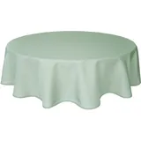 Home Direct Qualitäts Tischdecke Textil Rund 140 cm, Farbe wählbar Salbeigrün