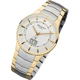 Regent Armbanduhr silber gold FR-213 Herren Analog-Digital-Funkuhr URFR213 - Silber