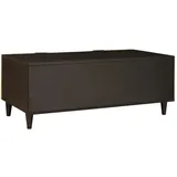 vidaXL Couchtisch Schwarz und Gold Mangoholz 100 x 54 x 40 cm