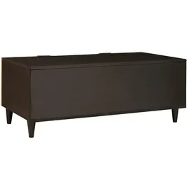 vidaXL Couchtisch Schwarz und Gold Mangoholz 100 x 54 x 40 cm