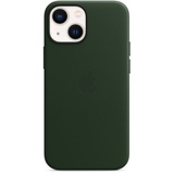 Apple iPhone 13 mini Leder Case mit MagSafe schwarzgrün
