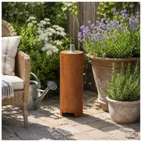 Hti-Living Gartenfackel Metall blau