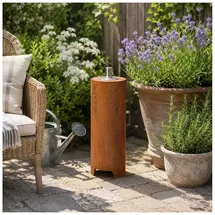 Hti-Living Gartenfackel Metall blau
