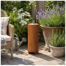 Hti-Living Gartenfackel Metall blau