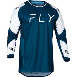 Fly Racing Evolution, Trikot - Blau/Weiß - L