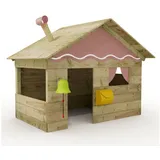 Wickey Spielhaus Hostel - Kinderspielhaus aus Holz, Gartenhaus für Kinder, extrem witterungsbeständig - aus kesseldruckimprägniertem Massivholz