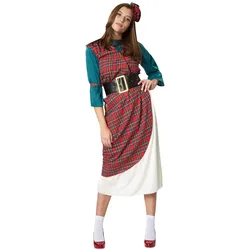 tectake® Frauenkostüm Vornehme Highlanderin