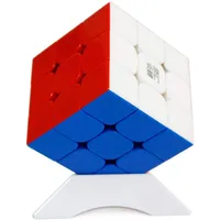 Oostifun FunnyGoo YongJun YJ YuLong 2M 3x3x3 V2M Magic Cube Zauberwürfel Glatte Puzzles Würfel + EIN Würfelständer (Stickerless)