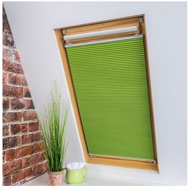Liedeco Universal-Dachfenster-Wabenplissee, Verdunklung, Farbe grün BxH 55x141 cm