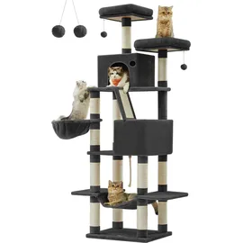 Songmics Feandrea Kratzbaum 206 cm schwarz