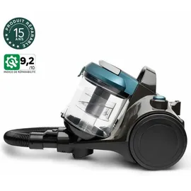 h.koenig HKoenig STC56 Beutelloser Bodenstaubsauger, Multizyklon Staubsauger, Ergonomisch, Energieeffizienzklasse AAA, HEPA12 Filter, Leise, Leistungsstark, Inklusive Bürste, 2 in 1 Flachdüse, Polsterbürste