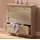 OTTO home Schubkastenkommode 75 x 80 x 35 cm Braun / Weiß