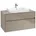 Waschbeckenunterschrank 1000x548x500 mm, 2 Auszüge , für Waschbecken mittig, C01900, Farbe: Front/Korpus: Truffle Grey, Griff: Truffle Grey